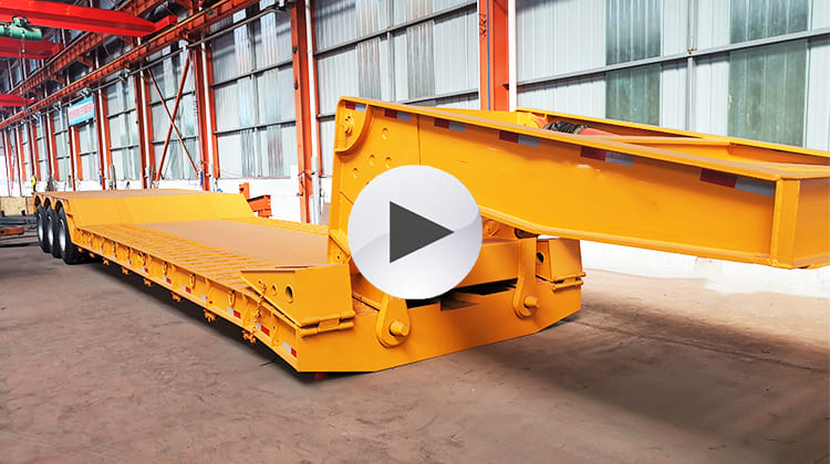 3 Axle 80 Ton Low Bed Gooseneck Trailer for Sale in Philippines, Manila