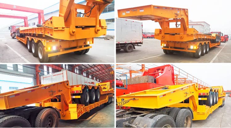 3 Axle 80 Ton Low Bed Gooseneck Trailer for Sale in Philippines, Manila