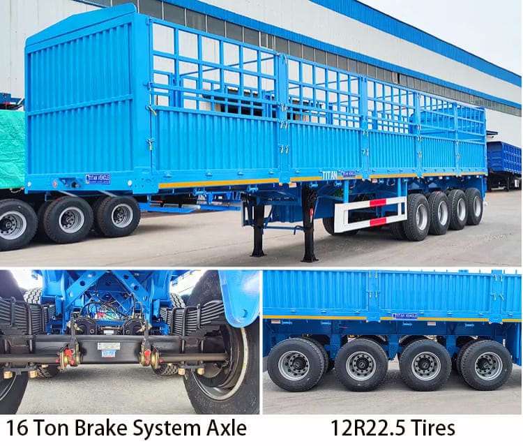 4 Axle Fence Cargo Semi Trailer for Sale in Philippines, Phili