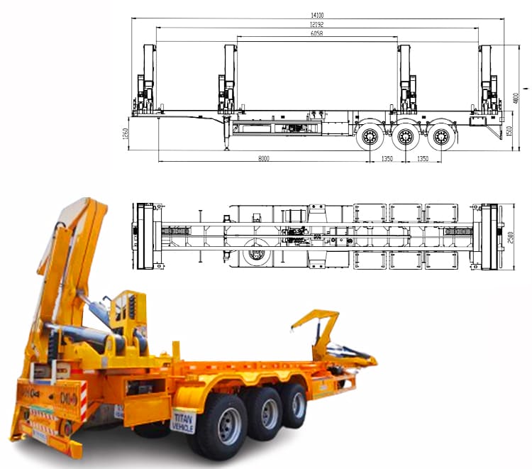 37 Ton Side Loader Trailer for Sale in Philippines,Cebu