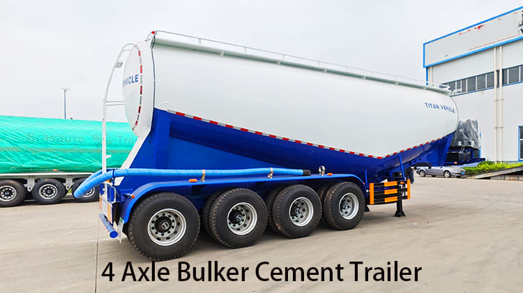 4 Axle 45CBM Bulker Cement Trailer for Sale in Philippines, Phili  