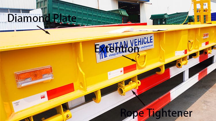 60 Ton Low Bed Trailer Manufacturers for Sale in Philippines, Davao