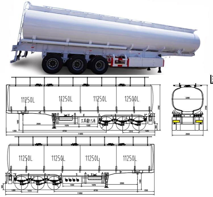 45000 Liters Fuel Tanker Trailer for Sale in Philippines, Manila