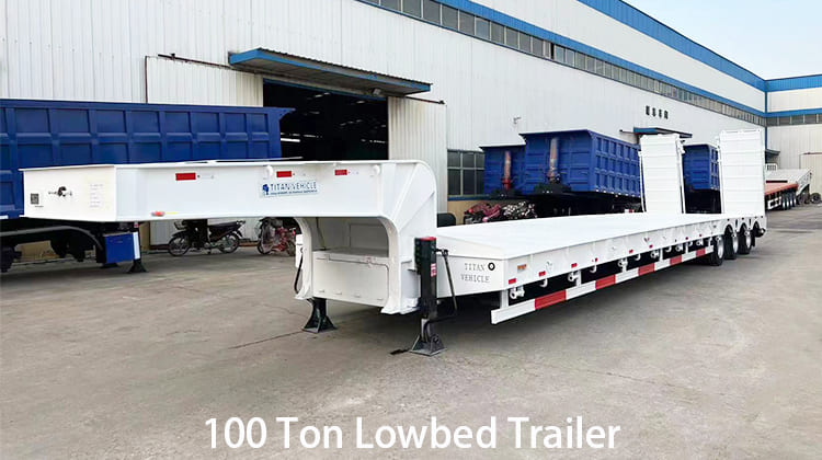 100 Ton Lowbed Trailer for Sale in Philippines, Davao