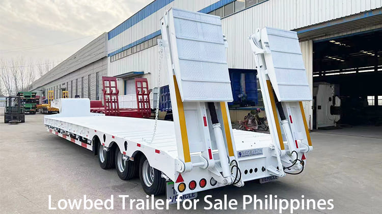 100 Ton Lowbed Trailer for Sale in Philippines, Davao