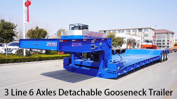 3 Line 6 Axles Detachable Gooseneck Trailers for Sale in Philippines, Manila