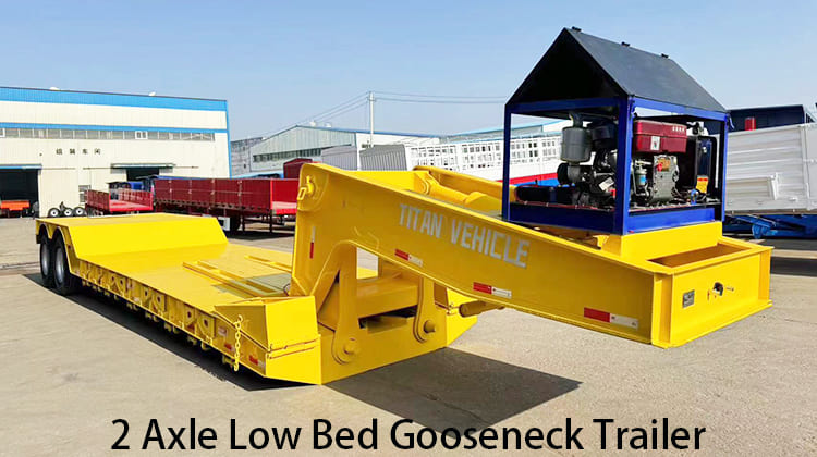 2 Axle Low Bed Gooseneck Trailer for Sale in Philippines, Phapa