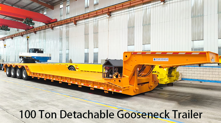 100 Ton Detachable Gooseneck Trailer for Sale in Philippines, Cebu