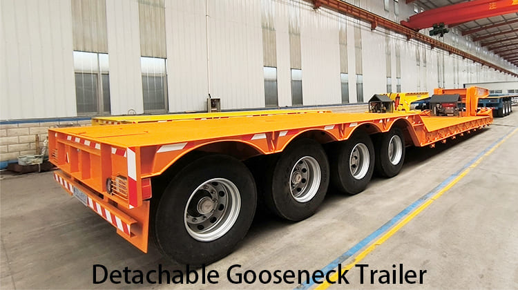 100 Ton Detachable Gooseneck Trailer for Sale in Philippines, Cebu
