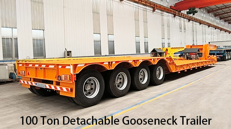 100 Ton Detachable Gooseneck Trailer for Sale in Philippines, Cebu
