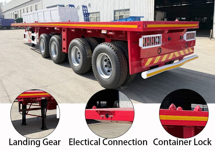 4 Axle Flat Bed Trailer Price for Sale in Philippines, Phapa