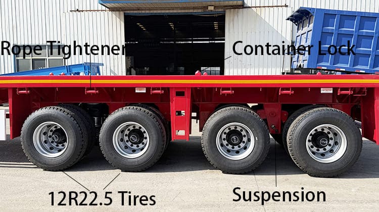 4 Axle Flat Bed Trailer Price for Sale in Philippines, Phapa