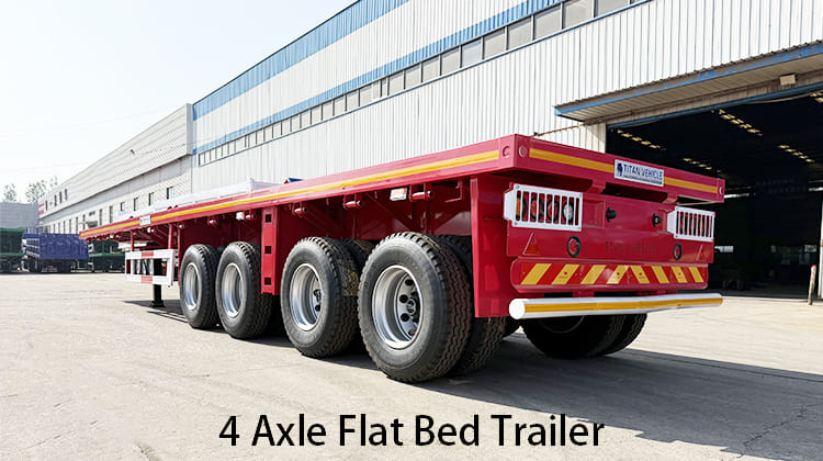 4 Axle Flat Bed Trailer Price for Sale in Philippines, Phapa