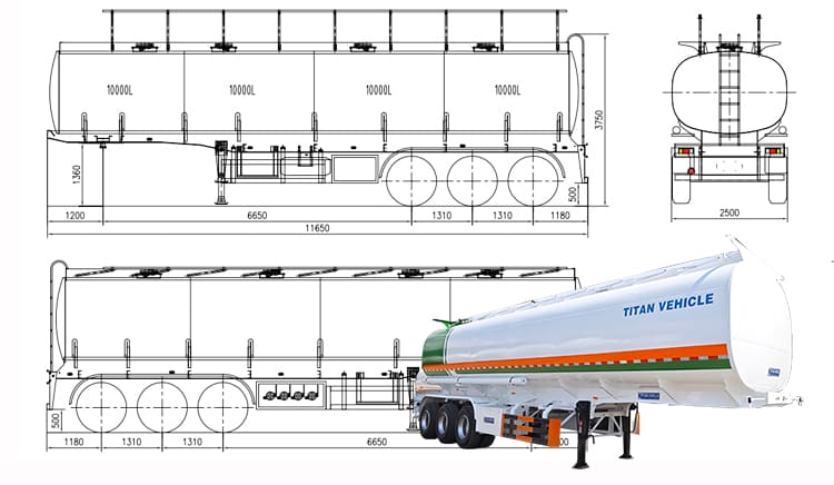 Tri Axle Oil Tanker Semi Trailer | Oil Tanker Trailer for Sale in Philippines, Manila