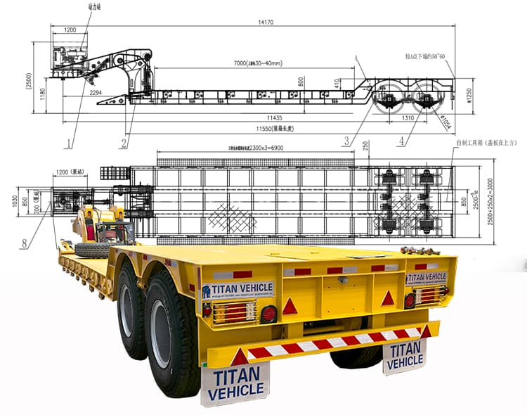2 Axle Low Bed Gooseneck Trailer for Sale in Philippines, Manila