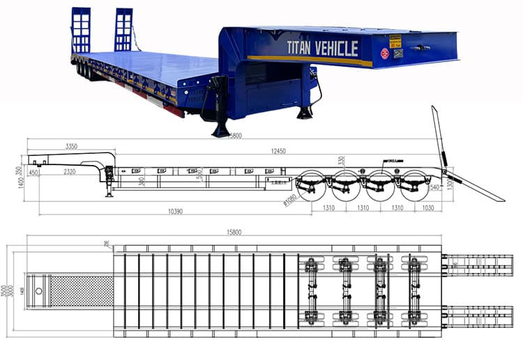 4 Axle Low Low Bed Trailer for Sale in Philippines, General Santos
