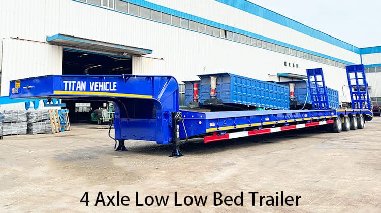 4 Axle Low Low Bed Trailer for Sale in Philippines, General Santos