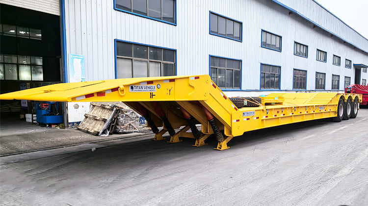 80 Ton Folding Gooseneck Trailer for Sale in Philippines, Manila