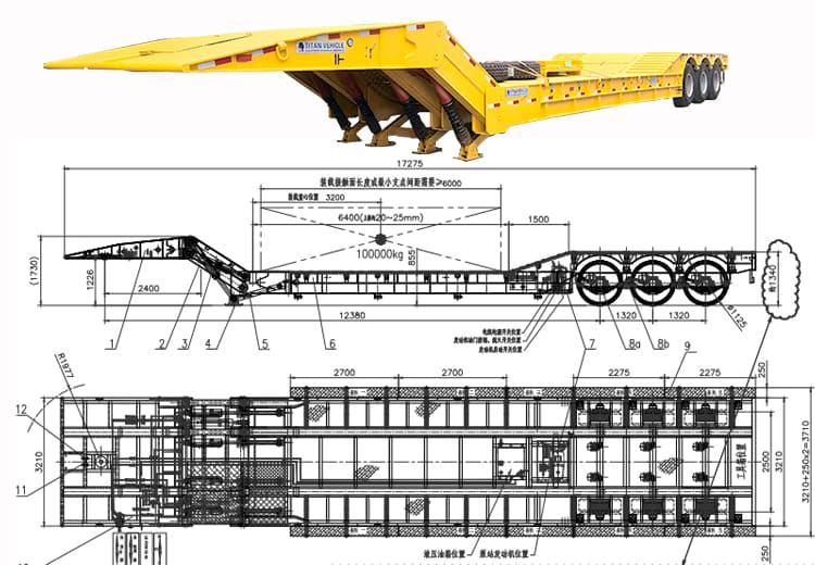 80 Ton Folding Gooseneck Trailer for Sale in Philippines, Manila
