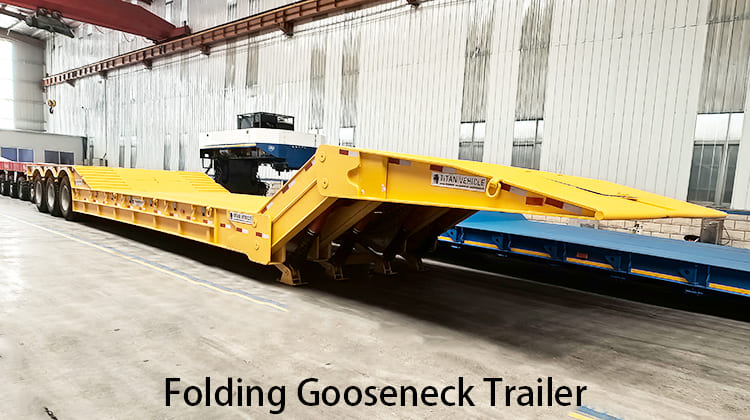 80 Ton Folding Gooseneck Trailer for Sale in Philippines, Manila