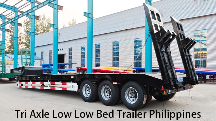 Tri Axle Low Low Bed Trailer for Sale Philippines, Manila