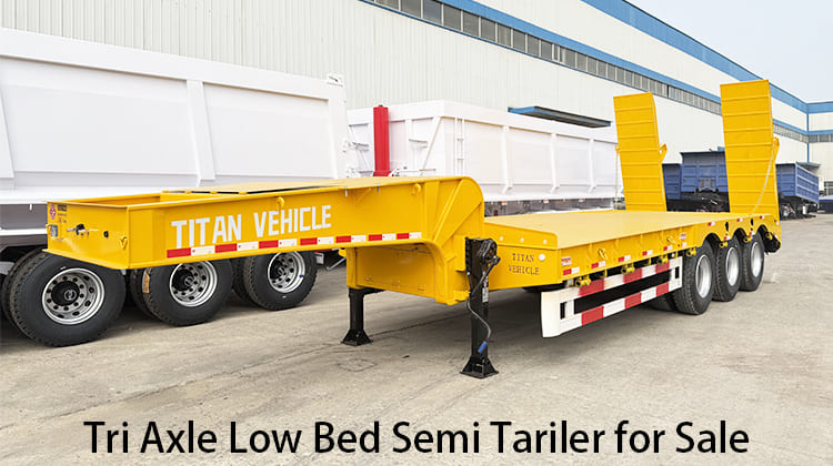 Tri Axle Low Bed Semi Tariler for Sale in Philippines, Batangas