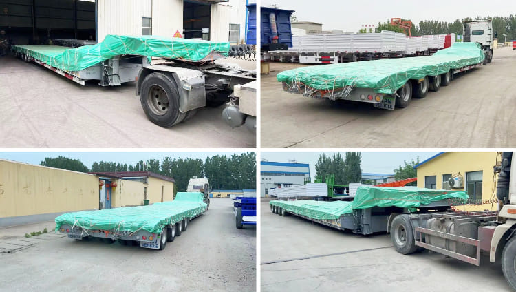 4 Line 8 Axle Low Bed Trailer Manufacturers for Sale in Philippines, Naga