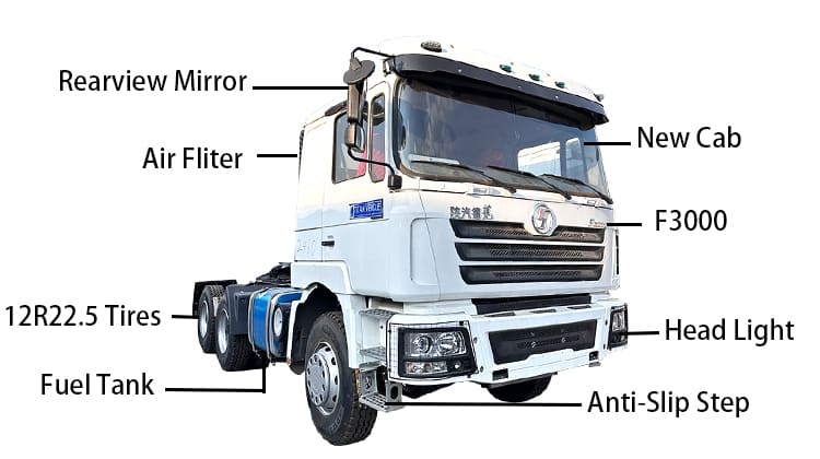LHD Used Shacman F3000 6x4 Tractor Truck for Sale in Philippines, Manila