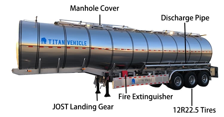 Tri Axle Aluminum Semi Tanker Trailer Manufacturers for Sale in Philippines, Manila