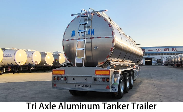 Tri Axle Aluminum Semi Tanker Trailer Manufacturers for Sale in Philippines, Manila