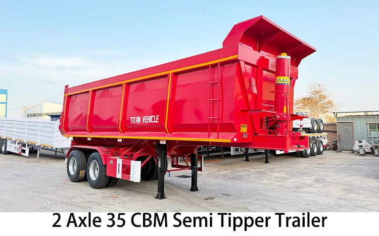 2 Axle 35 CBM Semi Tipper Trailer Price for Sale in Philippines, General Santos