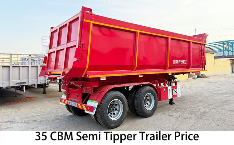 2 Axle 35 CBM Semi Tipper Trailer Price for Sale in Philippines, General Santos