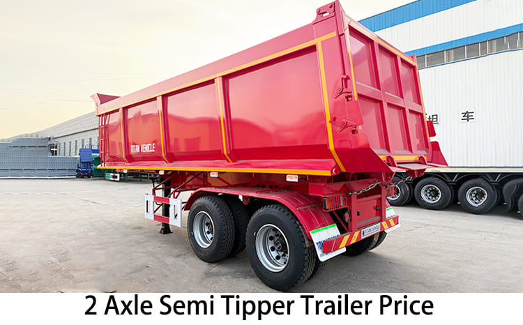 2 Axle 35 CBM Semi Tipper Trailer Price for Sale in Philippines, General Santos