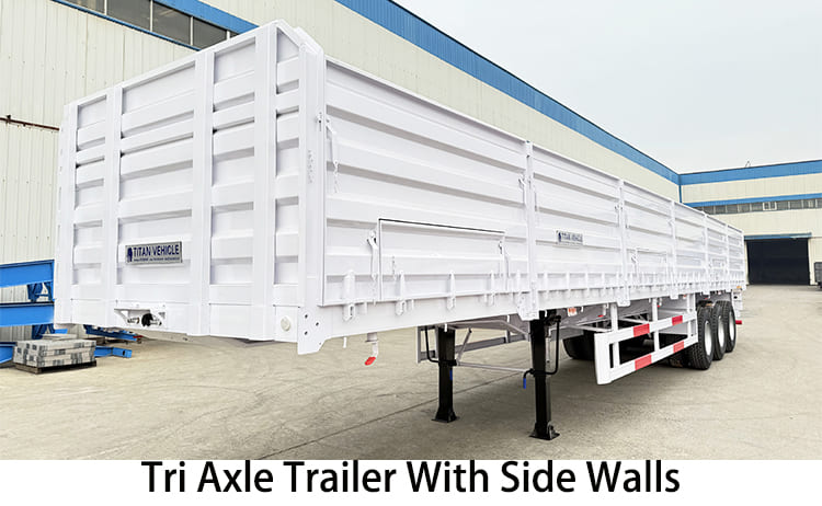 Tri Axle Trailer With Side Walls | Side Wall Semi Trailer for Sale in Philippines, Manila   