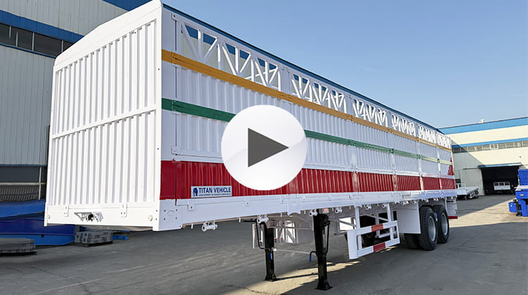 2 Axle Stake Semi Trailer | Fence Cargo Trailer for Sale in Philippines, Naga