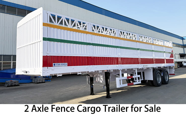 2 Axle Stake Semi Trailer | Fence Cargo Trailer for Sale in Philippines, Naga
