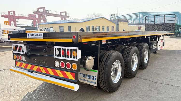 3 Axle 40Ft Semi Flatbed Truck Trailer for Sale in Philippines
