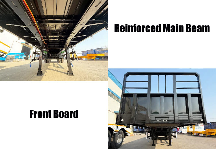 3 Axle 40Ft Semi Flatbed Truck Trailer for Sale in Philippines