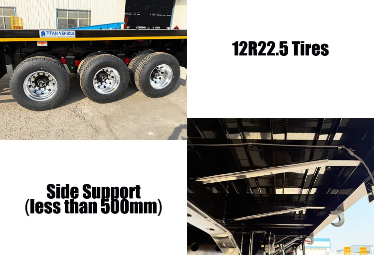 3 Axle 40Ft Semi Flatbed Truck Trailer for Sale in Philippines