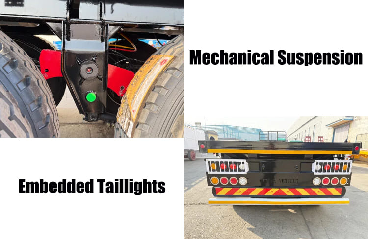 3 Axle 40Ft Semi Flatbed Truck Trailer for Sale in Philippines