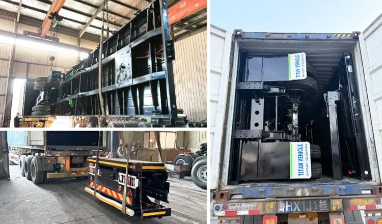 3 Axle 40Ft Semi Flatbed Truck Trailer for Sale in Philippines