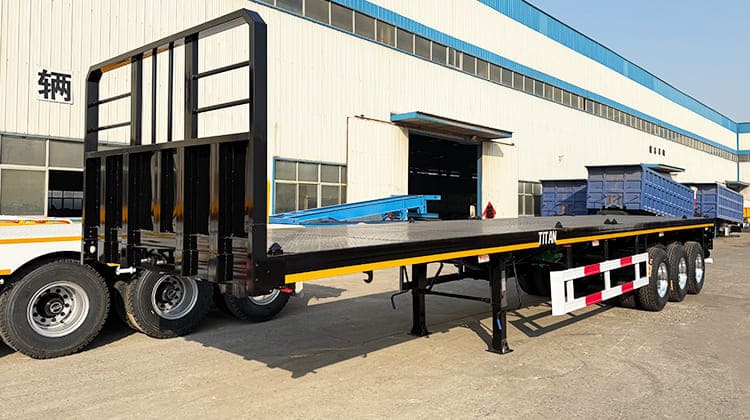 3 Axle 40Ft Semi Flatbed Truck Trailer for Sale in Philippines