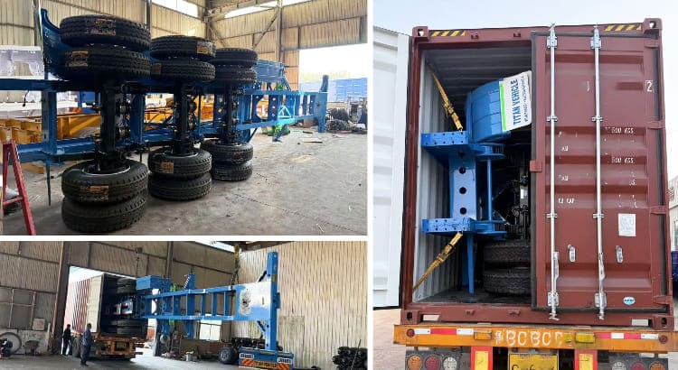 New Tri Axle Gooseneck Skeletal Trailers for Sale in Philippines Manila