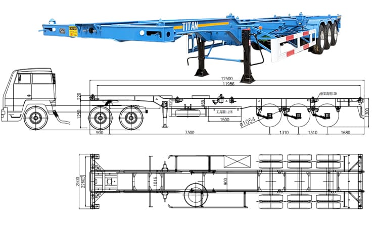 New Tri Axle Gooseneck Skeletal Trailers for Sale in Philippines Manila