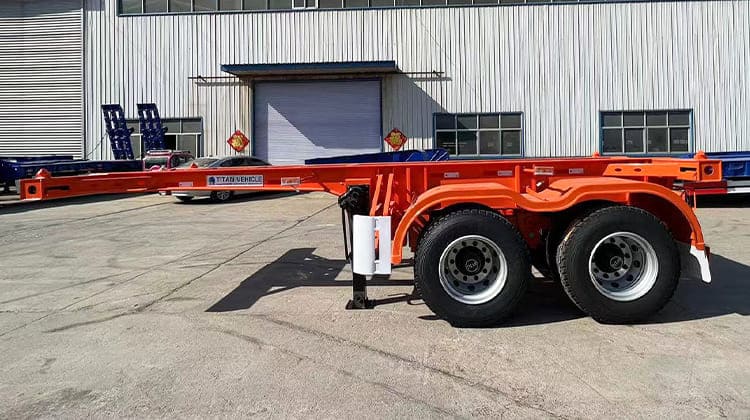 20 Ft Shipping Container Chassis Trailer for Sale in Philippines Cebu
