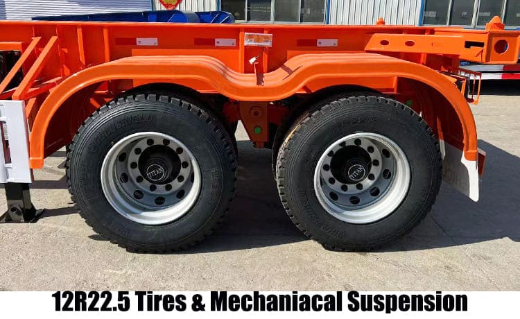 20 Ft Shipping Container Chassis Trailer for Sale in Philippines Cebu