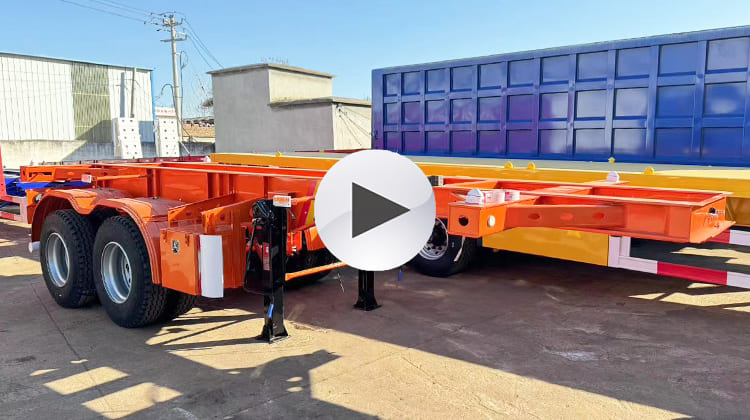 20 Ft Shipping Container Chassis Trailer for Sale in Philippines Cebu