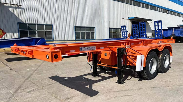 20 Ft Shipping Container Chassis Trailer for Sale in Philippines Cebu
