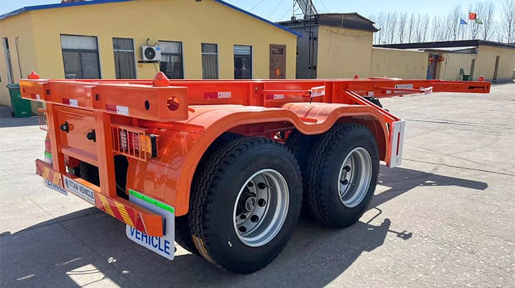 20 Ft Shipping Container Chassis Trailer for Sale in Philippines Cebu