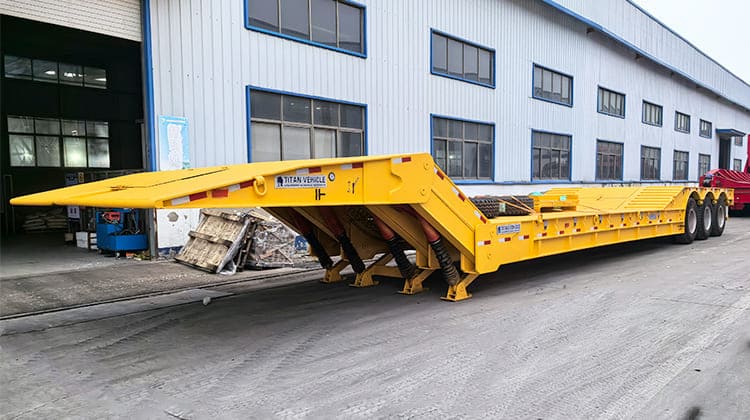 3 Axle 100 Ton Folding Gooseneck Trailer | Front Loading Low Bed Gooseneck Trailers for Sale in Philippines Manila